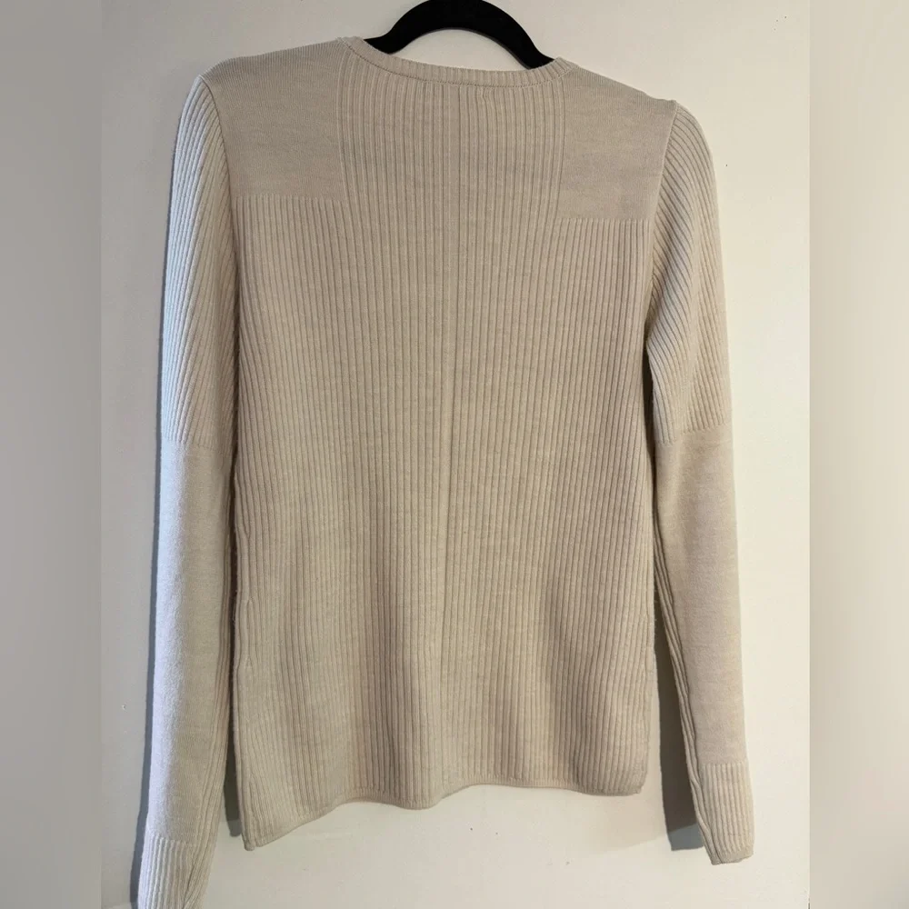 Rag & Bone Beige Audrina Ribbed wool sweater. Size M. - Picture 7 of 10